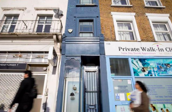 La plus étroite maison est à vendre, Londres